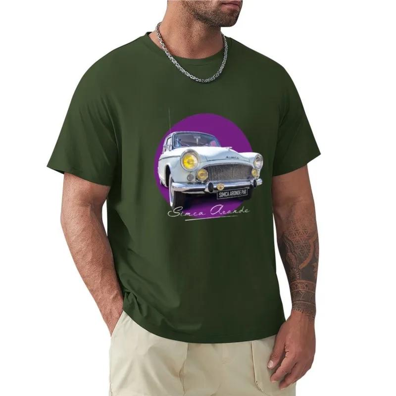 Simca Aronde P60 T-Shirt Aesthetic Clothing Black T Shirts Tees Black T-shirts for Men