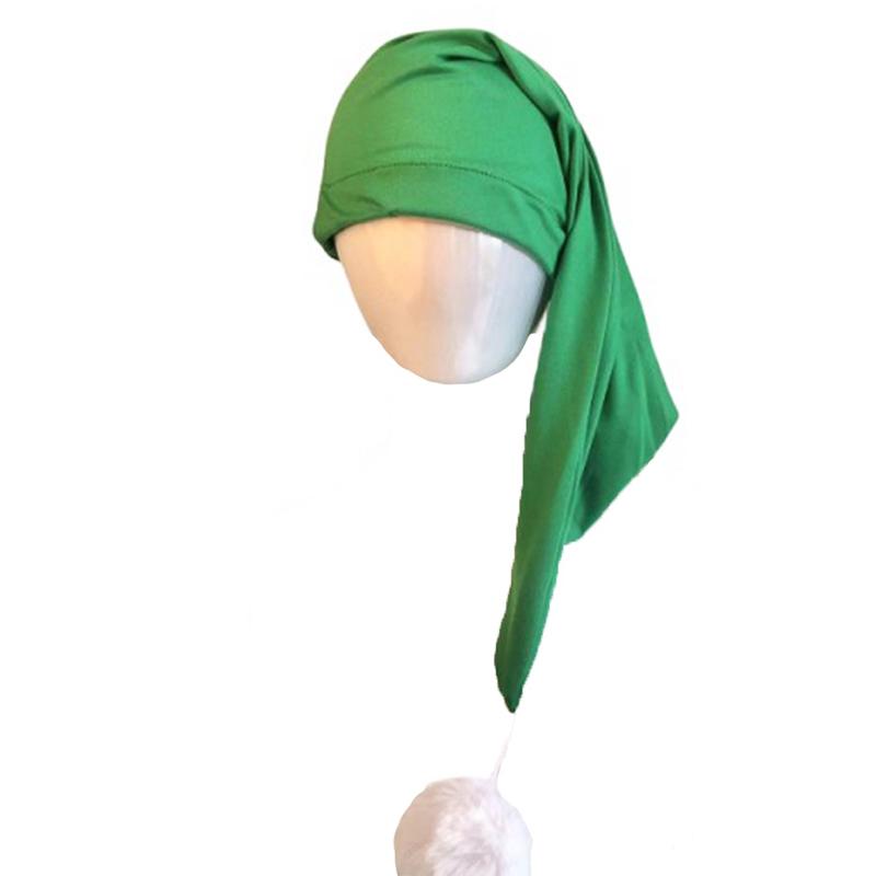 1PC Christmas Hat Fun Solid Color Playful Dwarf Shaped Holiday Surprises Comfortable Christmas Hairball Atmosphere