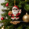 New Resin Statue Fun Santa Bier Cool Pendant Home Yard Christmas Tree Pendant