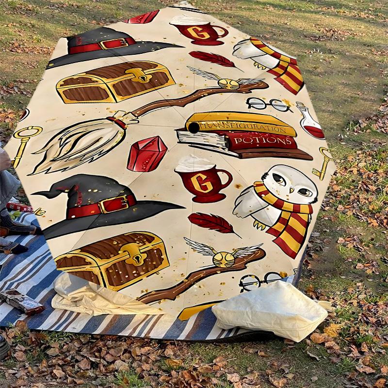 1PC Hogwarts Harry Potter Umbrella-8-Rib Reinforced, Automatic Open, Lightweight & Durable-D2667