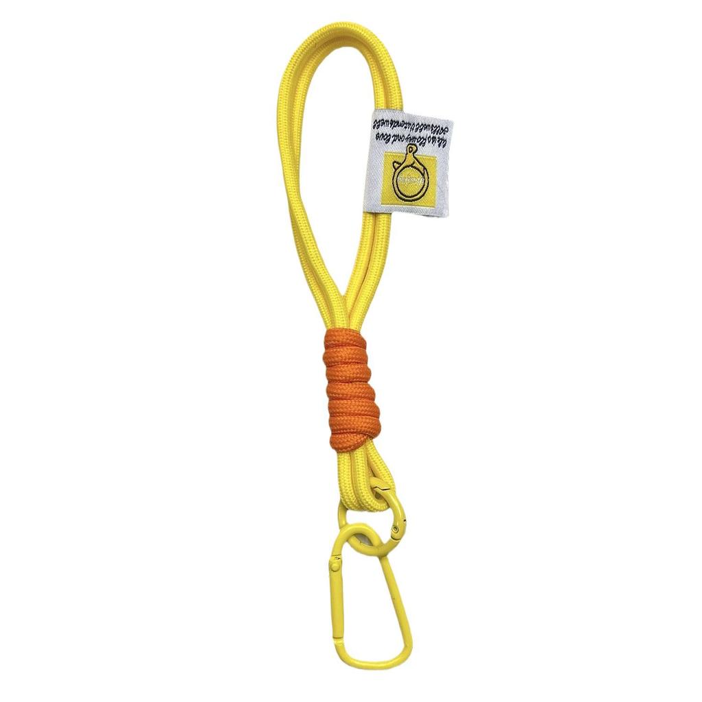 Outdoor Backpack Lanyard: Nylon Woven Keychain & Carabiner with Doll Accessory
