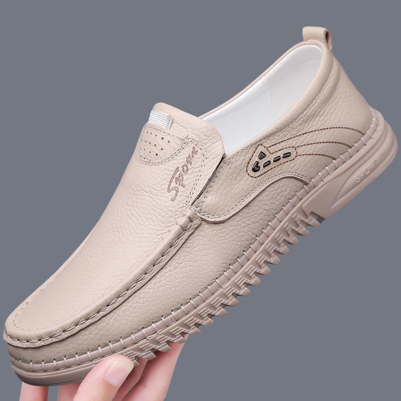 Fashion Handmade Casual Formal Loafers Genuine Leather Men Slip On Shoes Luxury Brand Walking Shoes Moccasins Business Man Driving Shoes