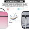 Insulated Purple Butterfly Lunch Bag - Reusable Cooler Tote for Women/Men - Waterproof & Leakproof - Lunch Box for Picnic Office