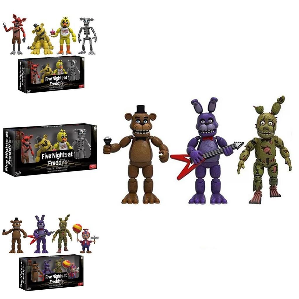 Úžasné 4ks Akční figurky Five Nights At Freddy's Pizza Simulator Pro Ultimátní sbírku