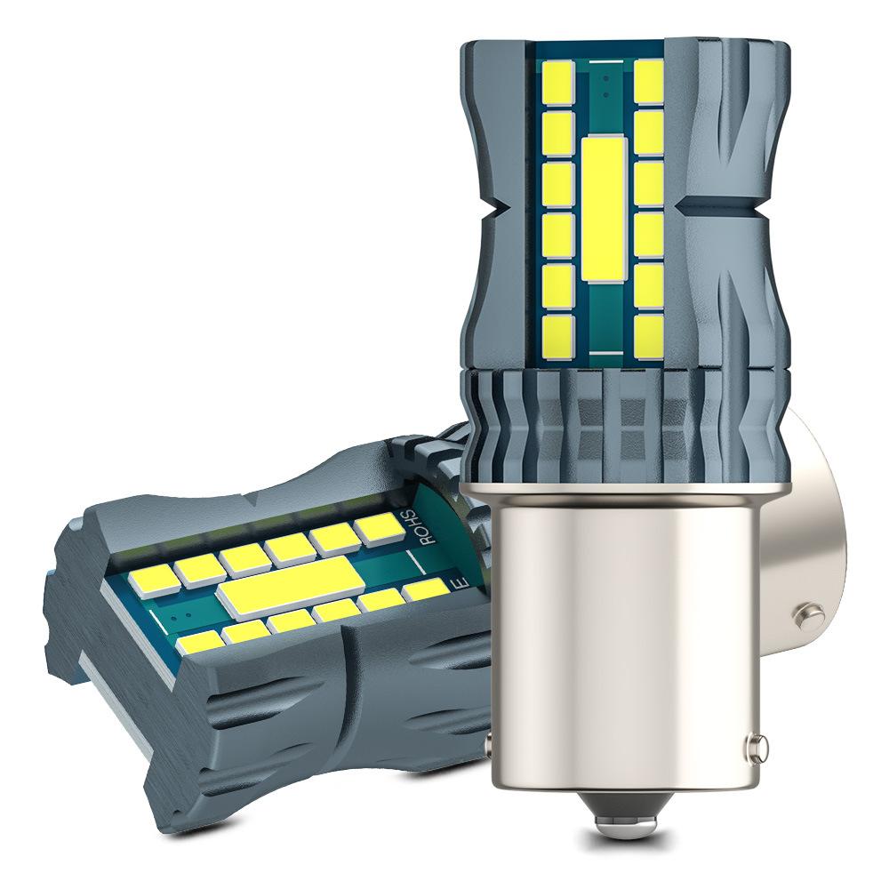 2Pcs 26SMD Car 1156 BA15S P21W BAU15S PY21W 1157 BAY15D P21/5W 7440 7443 Auto Canbus LED Bulbs Turn Signal Light Reverse Lamp