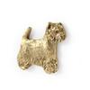 West Highland White Terrier, Westie, Westy - gold-plated pin brooch, elegant dog ornament, unique pin by Art-Dog brand