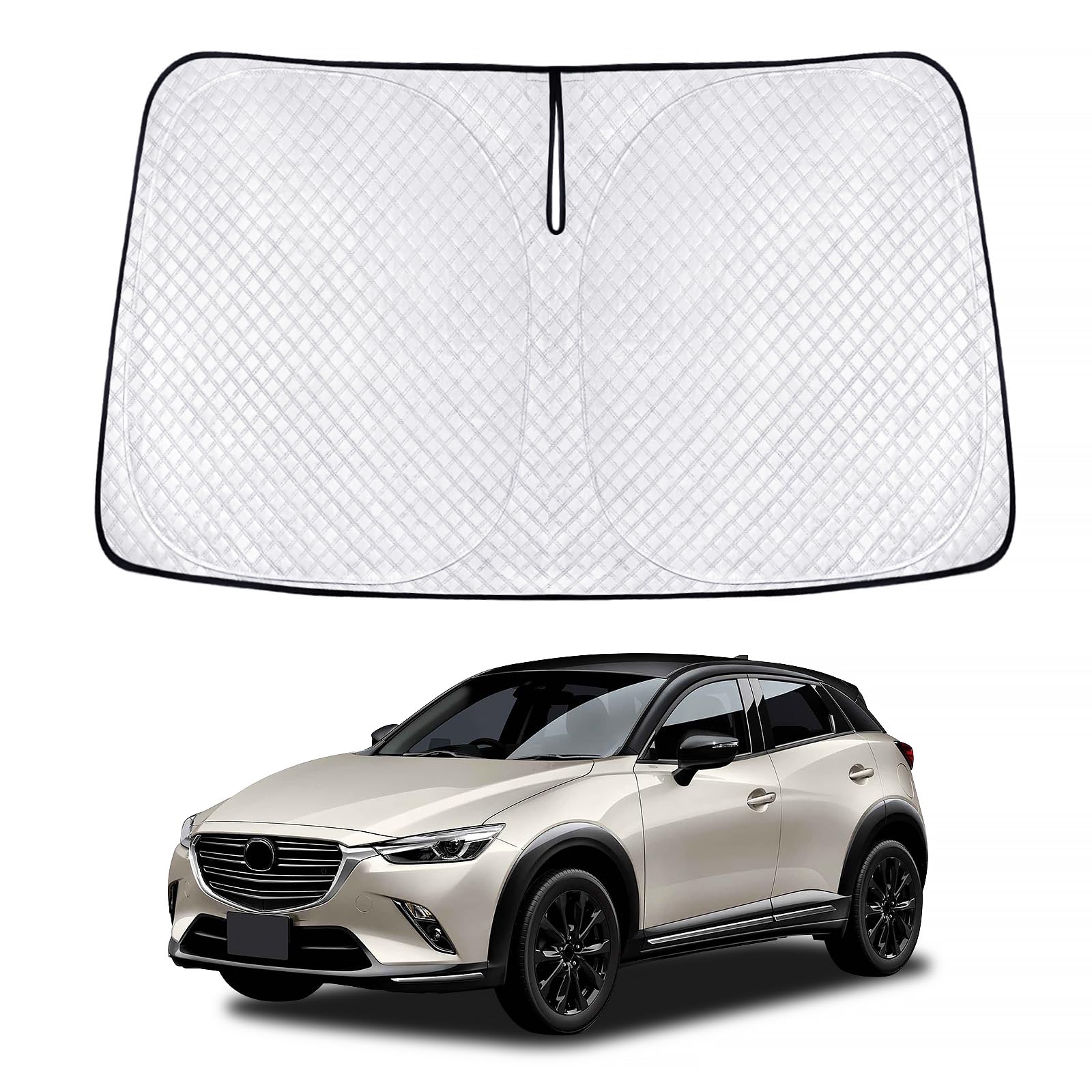 

New Mazda DK Series Sunshade CX3 Windshield Car Shade UV Sun Light Heat for Car Privacy Custom Part CX-3 - Vehicle-Specific Sunshade, Shade, Curtain, серебряный