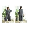 [TRTRO] Women's Loungewear, Top and Bottom Set, Large Size, Round Collar, Long Sleeves, Pajamas, Room Wear, Sleepwear, Elastic Waist