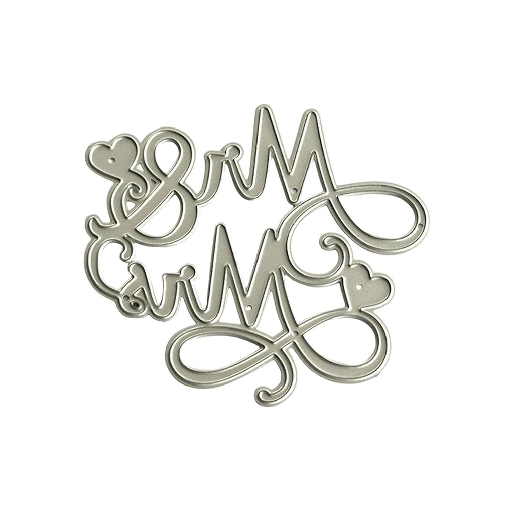 Heart Mr Mrs Metal Die Cuts Carbon Steel Cutting Dies Embossing Stencils for Card Photo Scrapbooking Decorations