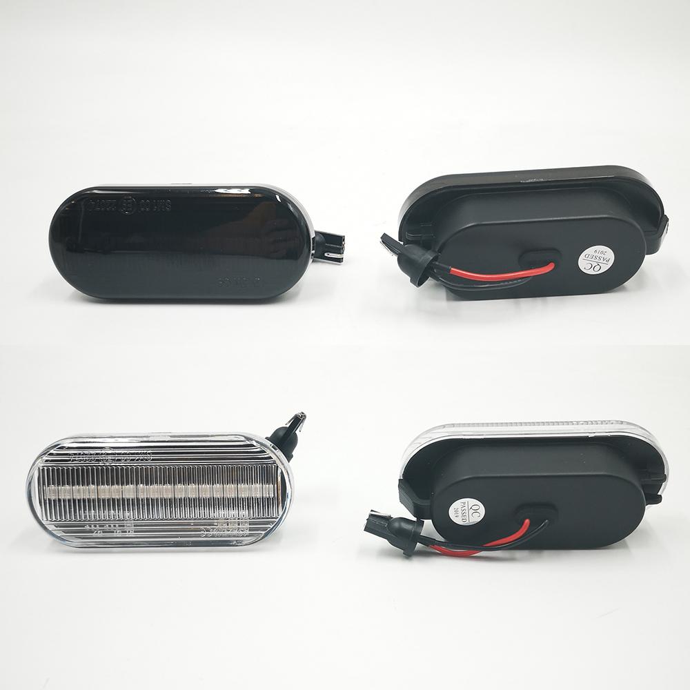 2 Stück LED Dynamische Seitenmarkierungs-Blinkerleuchte Sequenzielle Blinkerleuchte für Volkswagen VW Bora Golf 3 4 Passat 3BG Polo SB6