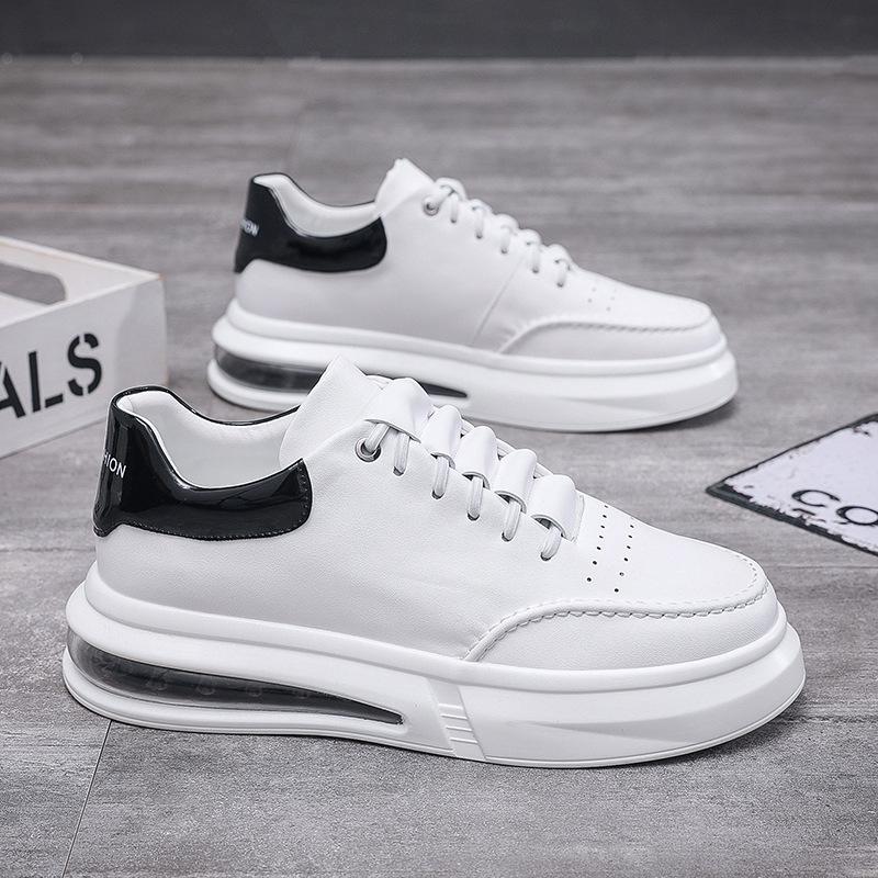 New men's platform white shoes lazy foot cover tide shoes Internet celebrity air cushion little white men's shoes live stream shake fast spot