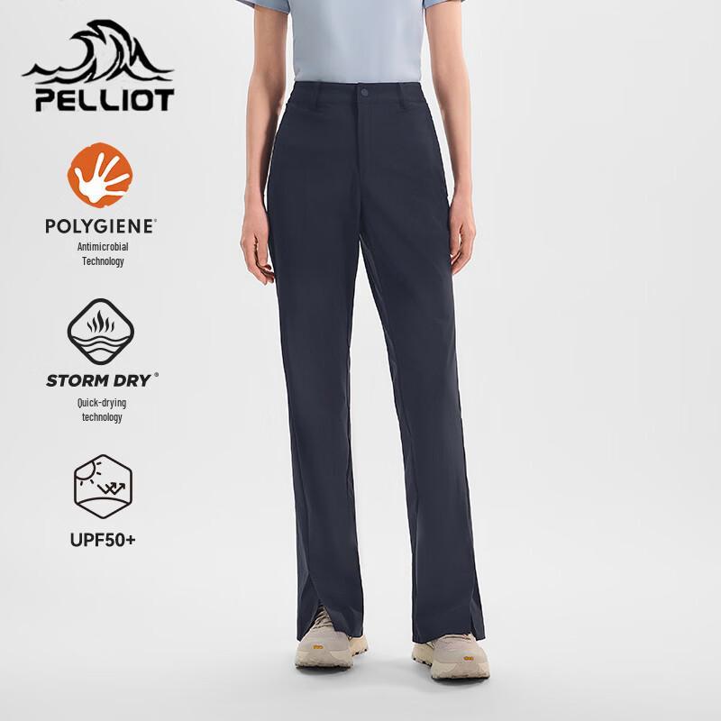 Pelliot Women s Quick-Dry Cooling High-Elastic Slimming Flare Pants S