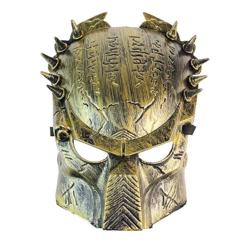 1:1 Scale Movie Alien Predator Cosplay Mask Costume Helmet Props Antenna Halloween Party Horror Full Face Head Mask Toys