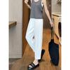 Women's Ice Silk Harem Pants: Summer 2025 High-Waist, Petite, Nine-Point, Casual Cigarette Style