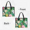 Easter Floral Tote Bag Spring Holiday Handbag Fashion Outdoor Shopper Bag