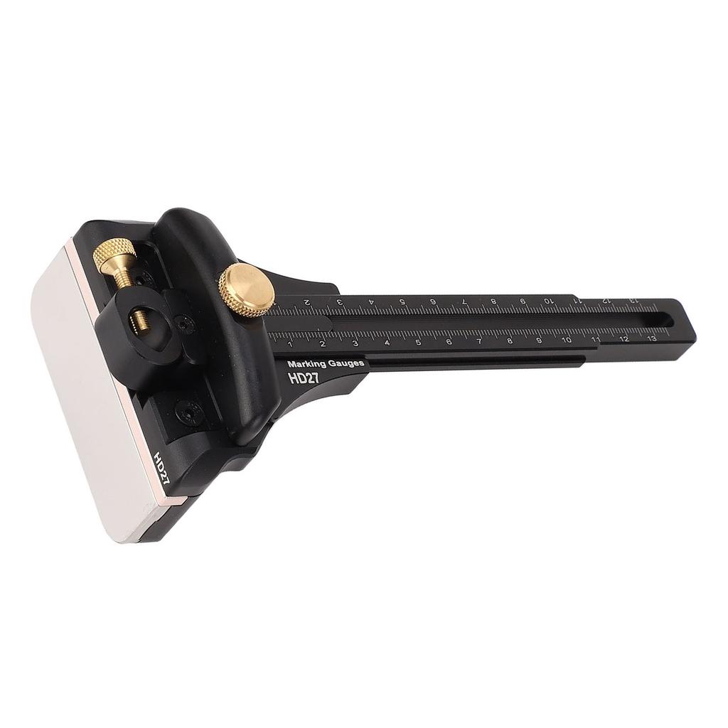 Woodworking Marking Gauge Metric Imperial Scale Aluminum Alloy Multifunctional Wood Scribe Tool