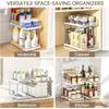 2026 Hot Selling Pull-out Kitchen Storage Rack Cabinet Layered Shelf Seasoning Bottle and Can Sorting Artifact