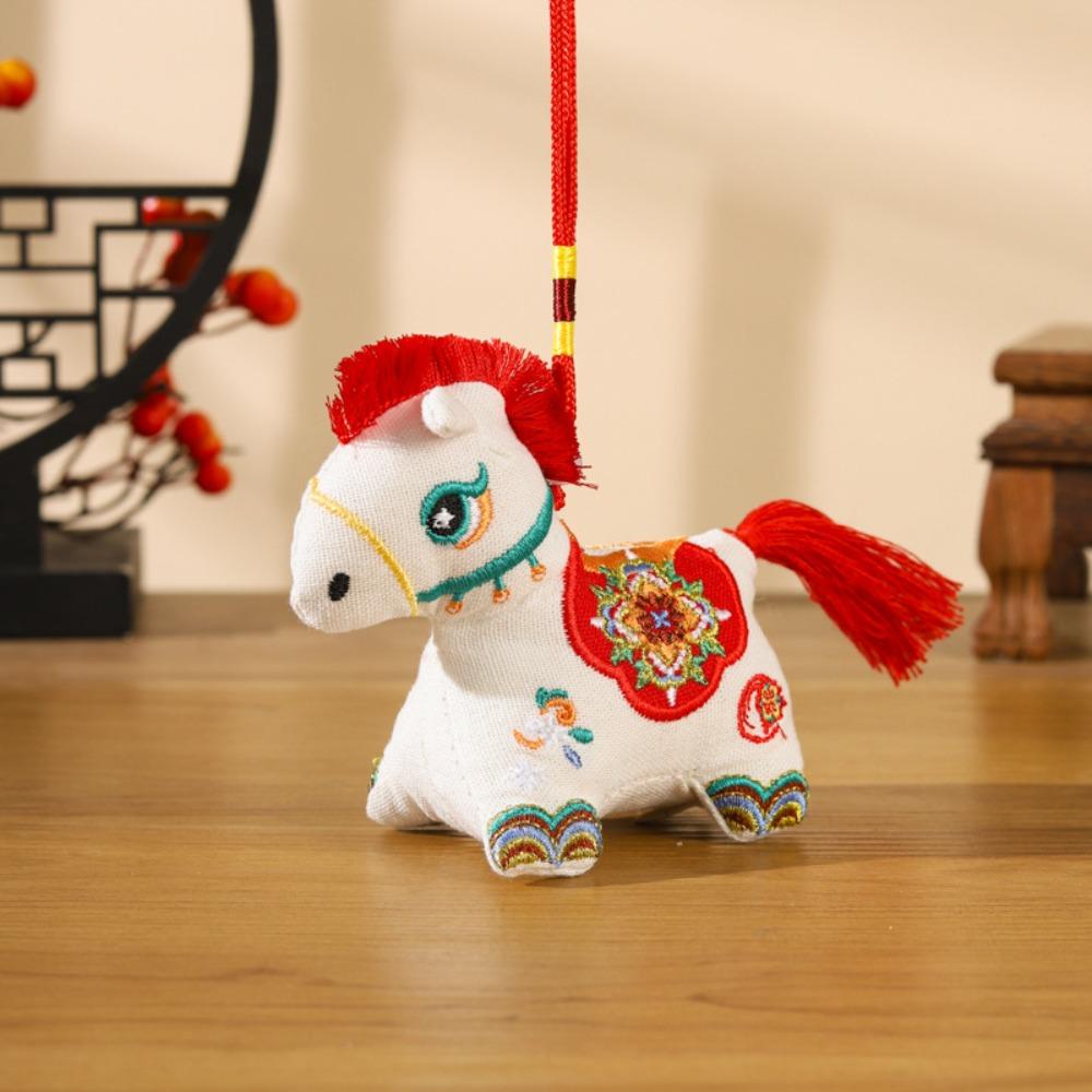 Embroidered Embroidery Mascot Pony Pendant Horse Doll Bag Horse Hanging Decoration  Kids