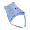 New Women Cute Cat Ear Earflap Winter Hat Fashion Windproof Knitted Hat Kpop Style Soft Beanie Hats Candy Colors Streetwear Cap