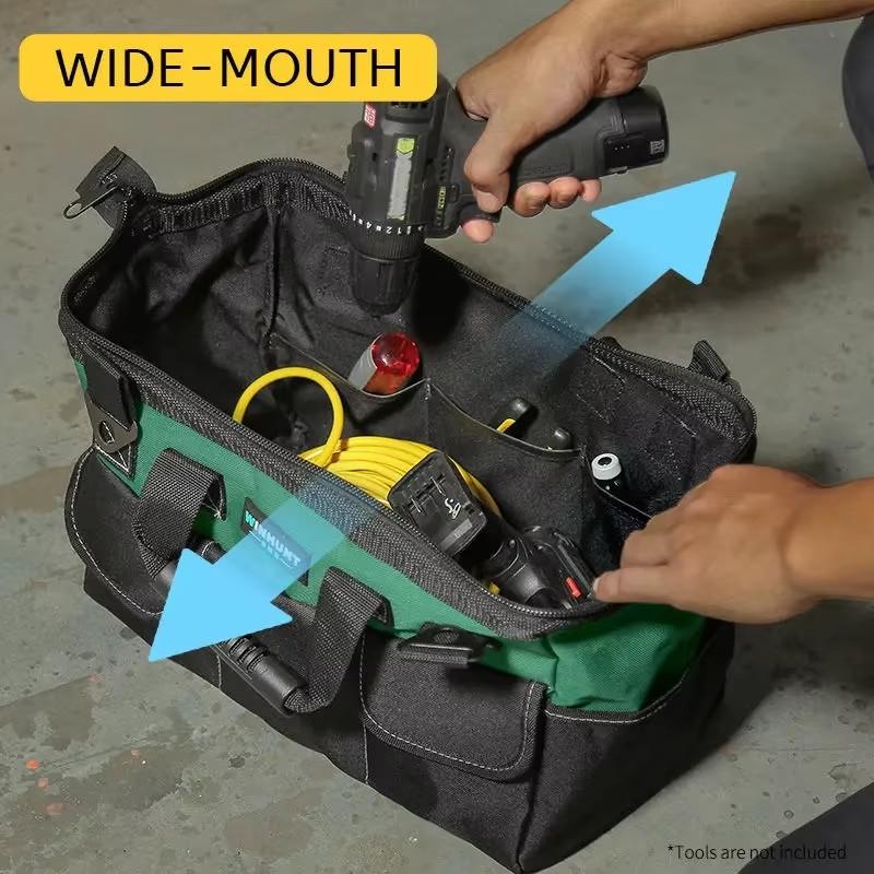 Multifunctional 16/13inch Tool Bag Thickened Large Capacity Waterproofed Wear-Resistant Toolkit MultiPocket Electrician Storage
