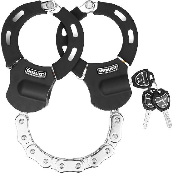 

Замок для скутера, замки для электрических скутеров, противоугонные, прочный противоугонный цепной замок с ключами для электронного велосипеда, мотоцикла, электрических скутеров, Segway Ninebot чёрный