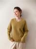 2025 Women's V-Neck Loose Cashmere Sweater - Winter Thickened Knit Pullover
