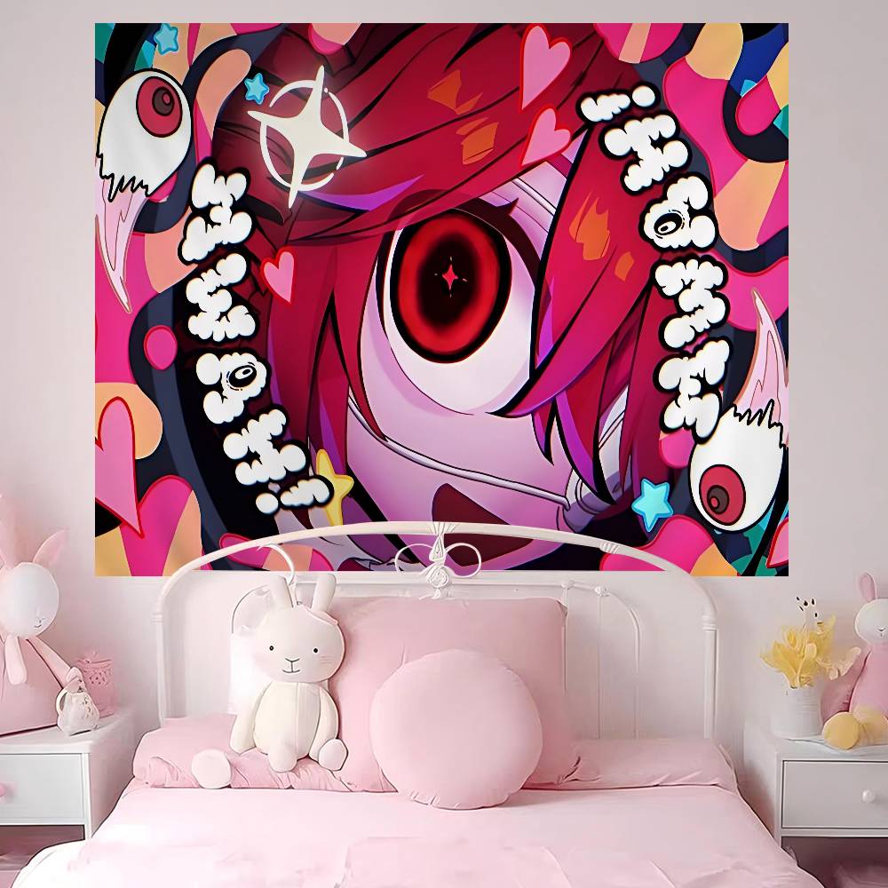 Popular Singer Kasanes Teto Chart Tapestry Art Science Fiction Room Home Decor Cheap Hippie Wall Hanging