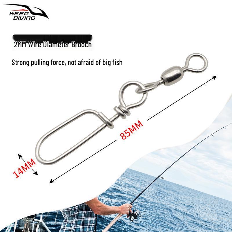 Stainless Steel Quick-Change Swivel Snap for Deep Sea Fishing