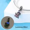 Happy Halloween Series Luminous Horror Pumpkin Charms Fit Original Women'S Bracelet Diy Simple Giftcopper