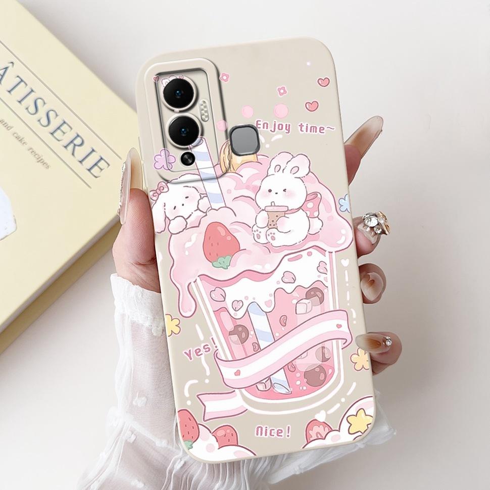 For Infinix Hot 12 Play Case Lovely Panda Painted Soft Silicone Phone Cover Case For Infinix Hot 12 Hot12 Play Fundas Capa Bags