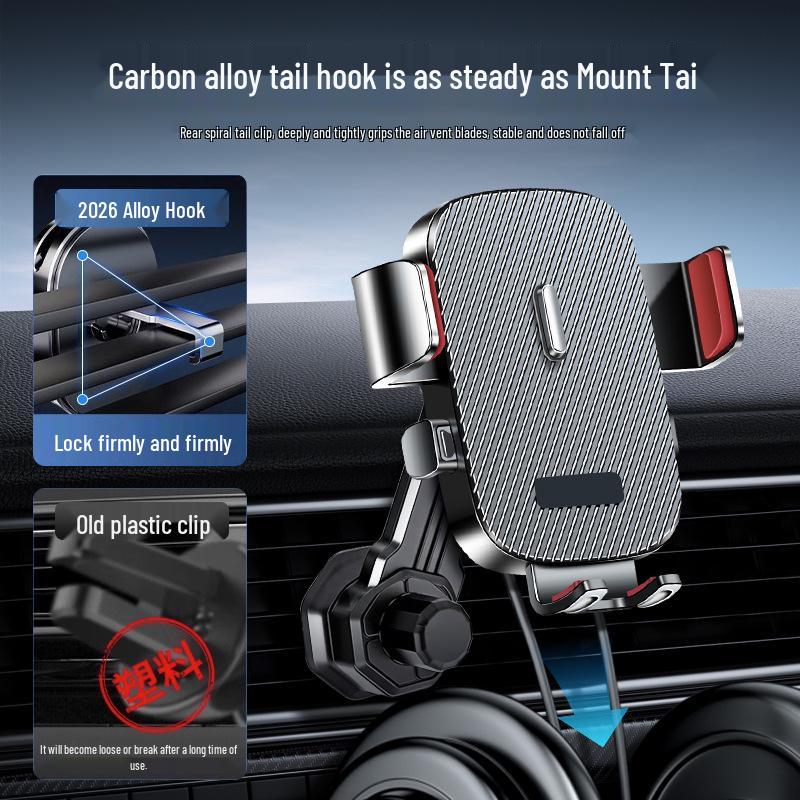 2026 Universal Car Phone Holder - Air Vent Mount, Anti-slip, Rotatable Navigation Support Stand