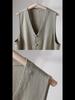 Men's Retro Cotton-Linen Sleeveless Vest
