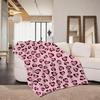 Art leopard print Throw hot Flannel Throw Blanket Suitable for Sofa Living Room Bedroom soft