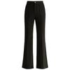 MengShuYa Women's Spring High-Waist Slim Flare Pants