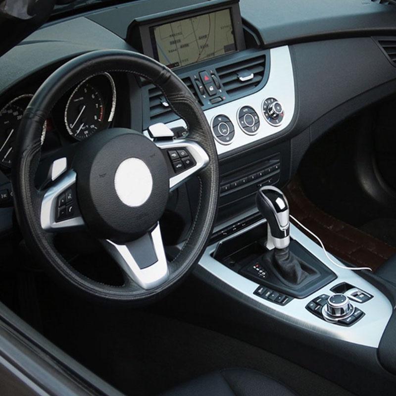 Versatile And Ergonomic Pu Leather Shift Gear Lever Knob With Luminous Touch Activated Features