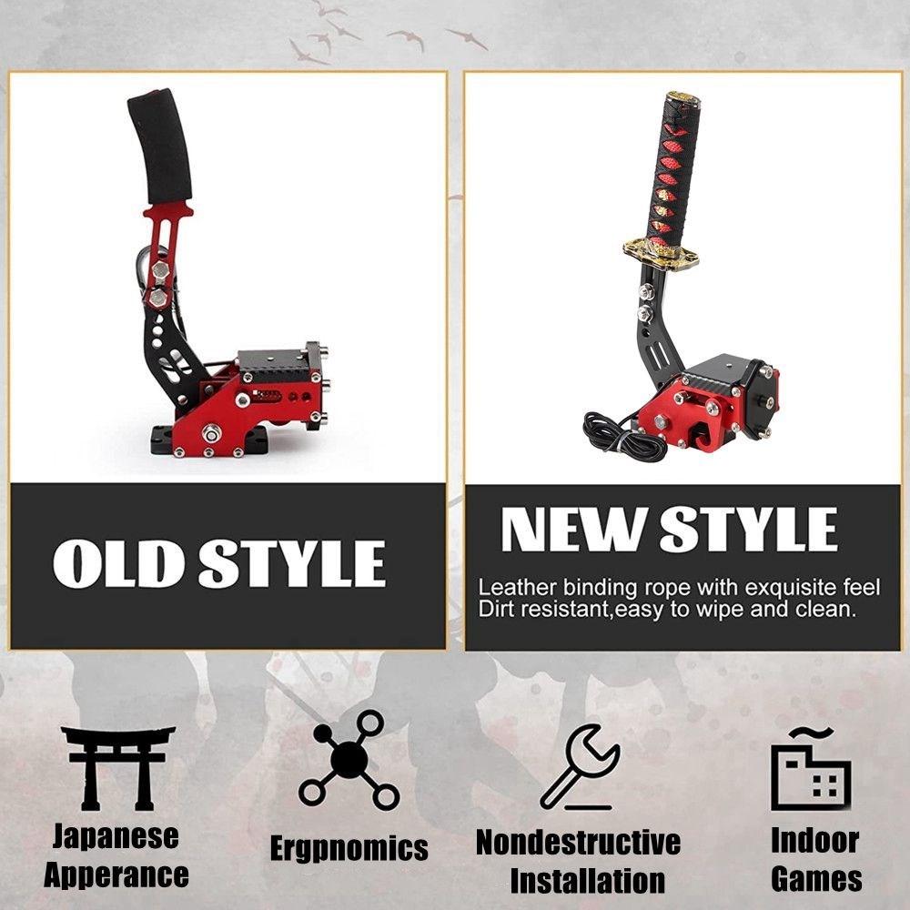 Katana Handbrake 15/26Cm Square Plate Samurai Sword PC SIM Simulated Racing Game For G25/27/29 T300 T500 Without Clamp