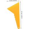 Housoutil Car Vinyl Wrap Squeegee Triangle Scraper for Auto Window Tint and Decal Application Flexible Plastic Tool with Hanging Hole 8.3X4.7X0.4