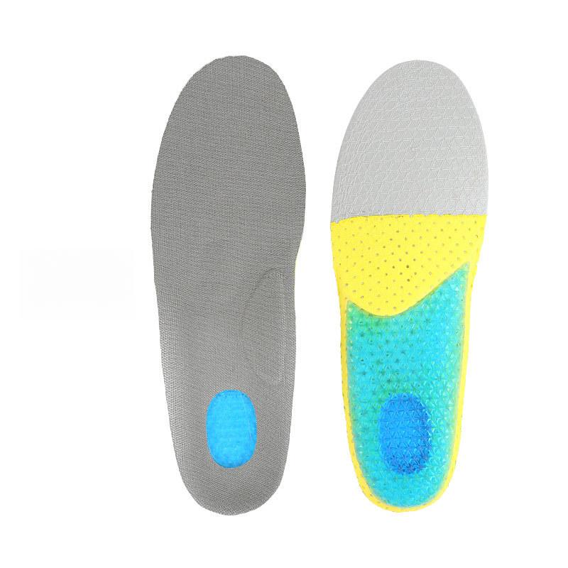Shock Absorption and Cushioning Insole Silicone Sports and Leisure PU Insole EVA Running Blue Ball Sports Insole