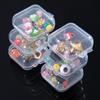 5/20PCS Mini Plastic Storage Box Transparent Jewelry Storage Box Container Portable Earring Ring Earplugs Packaging Storage Case