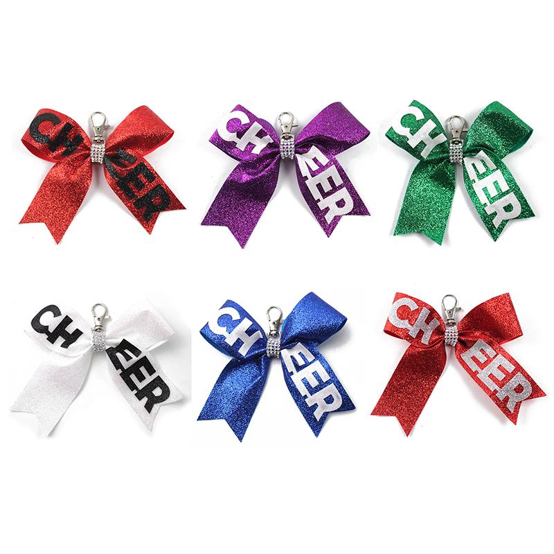 Creative Fashion Cheerleader Keyrings With Glitters Designs Unique Keyrings Exquisite Backpack Decoration Accessories Gifts