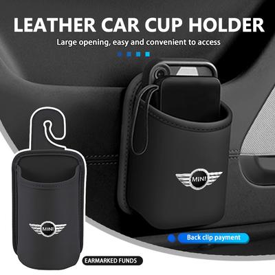 Car Back Seat Hanging Hook Water Cup Bracket Car Phone Holder For MINI JCW F54 F55 F56 F60 R50 R52 R53 R56 R57 R58 R60 CLUBMAN