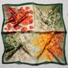 Silk silk scarf women's black Sigongge versatile 71cm square scarf high-end scarf small scarf summer retro