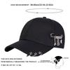 Unisex  Iron Ring Baseball Caps Spring And Autumn Outdoor Adjustable Casual Hats Hip Hop Hat Sunscreen Hat