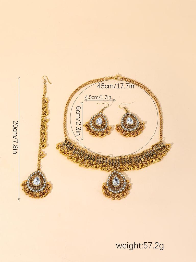 European Exotic Classical Dignified Earrings: Filigree Water Drop Jewelry Set