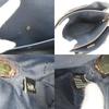 Used COACH Handbag Channing Carryall 76089 Leather Bordeaux Black 2WAY