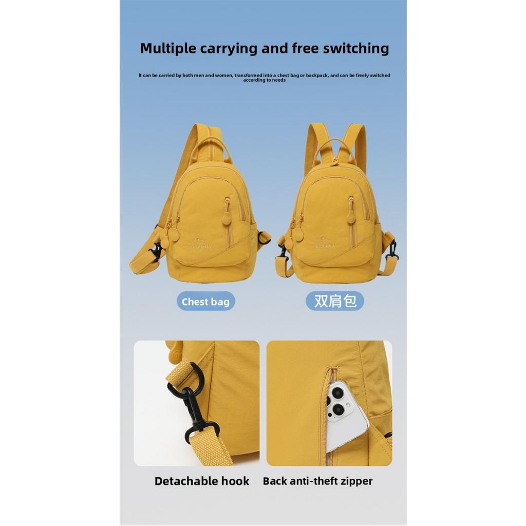 Damenmode Rucksack Multifunktional Große Kapazität Mehrschichtiger Rucksack Leicht Lässig Outdoor Reise Brusttasche , Vielseitige Umhängetasche