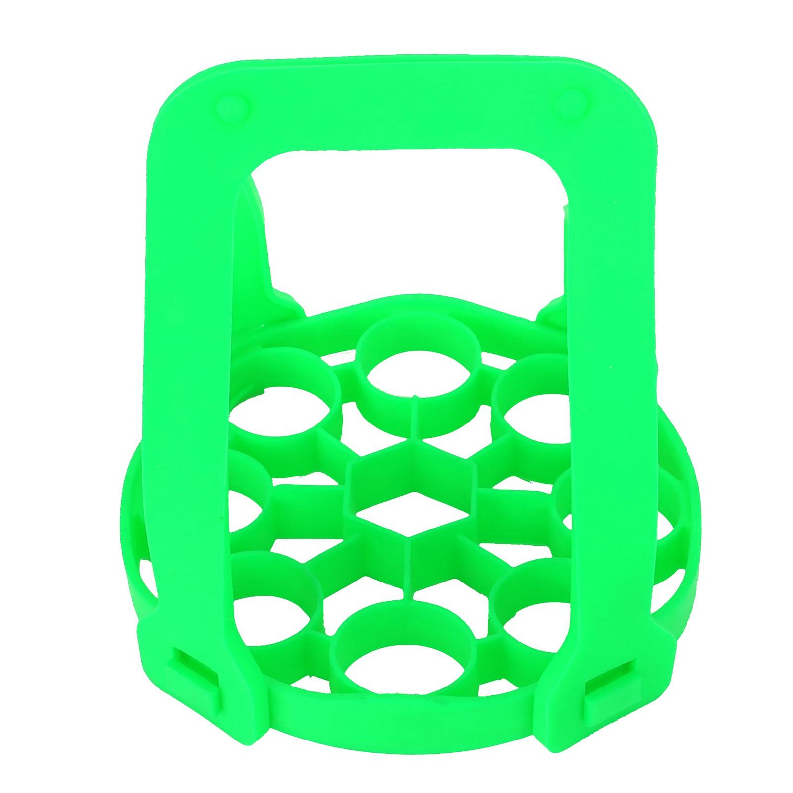 

9Hole Silicone Egg Steamer Rack AntiScalding Pressure Cooker Sling Heat Insulation Pad(Green ) зелений