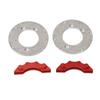 2 Pcs/Set Aluminum Alloy RC Wheel Brake Disc for Traxxas TRX4/TRX6 1/10 RC Cars For RC Upgrade