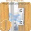Magnetische Schrankverschlüsse Ultradünn Tür Starke Magnete Stopper Unsichtbarer Kleber Schubladenmagnetverschluss für Küche Schrank Schließer