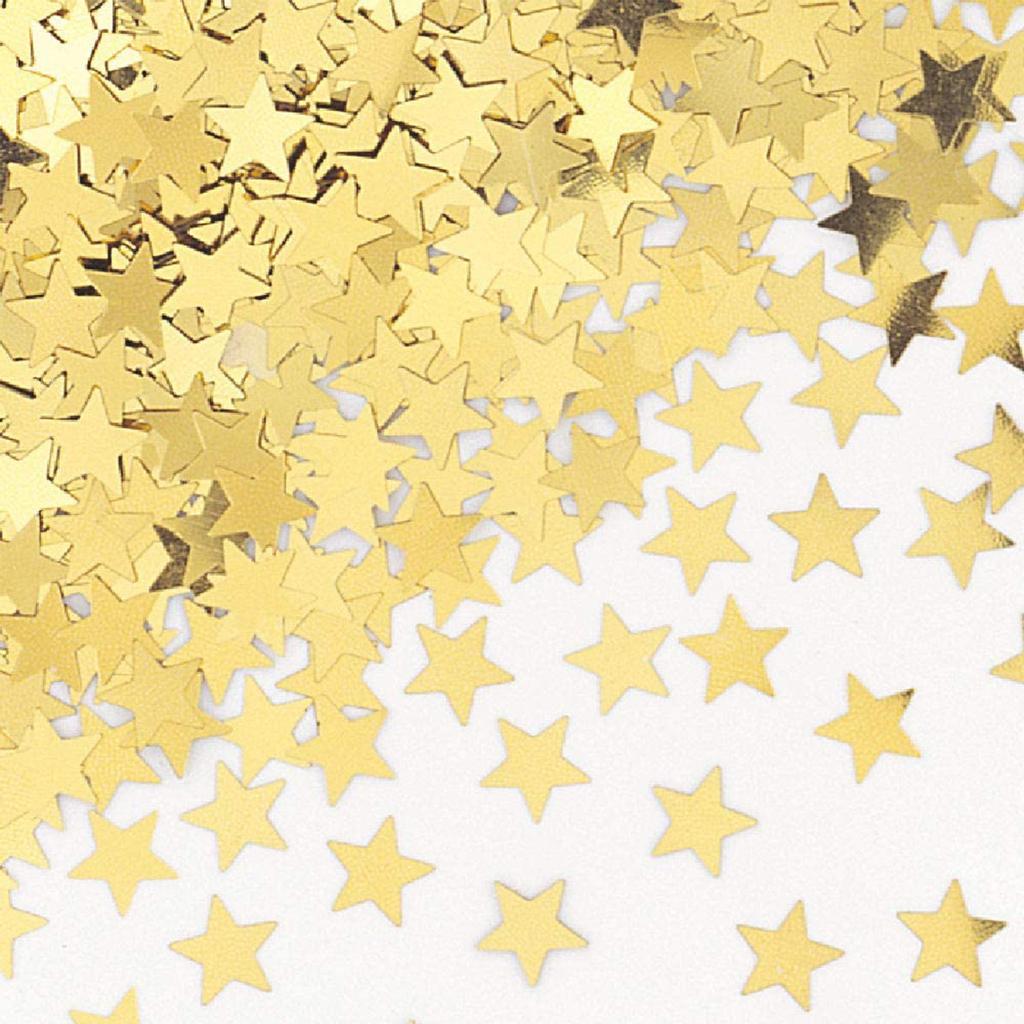 Multicolored Stars Confetti Sequin,Confetti Glitter No Hole Embellishment- 10mm